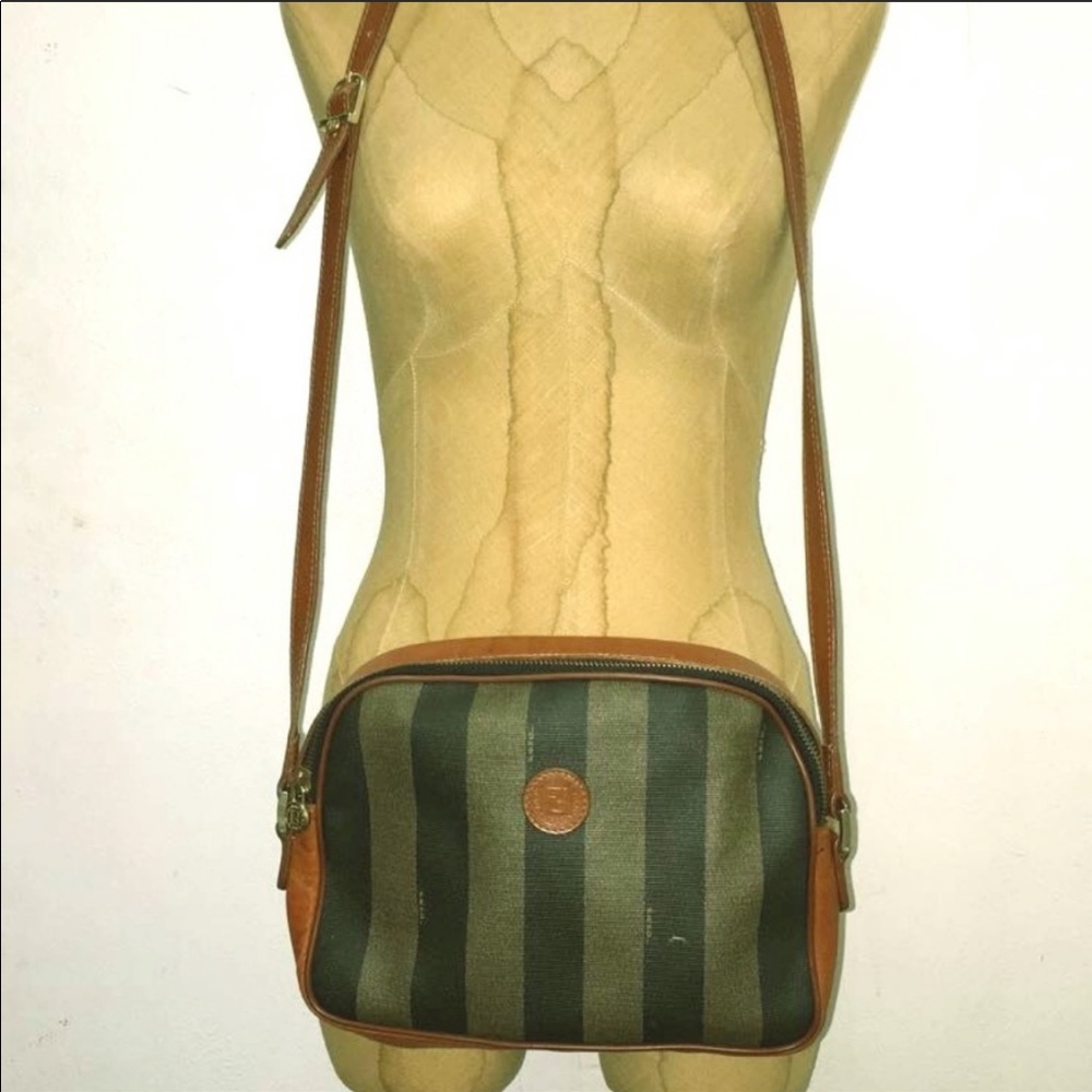 Fendi Pequin Stripe Crossbody